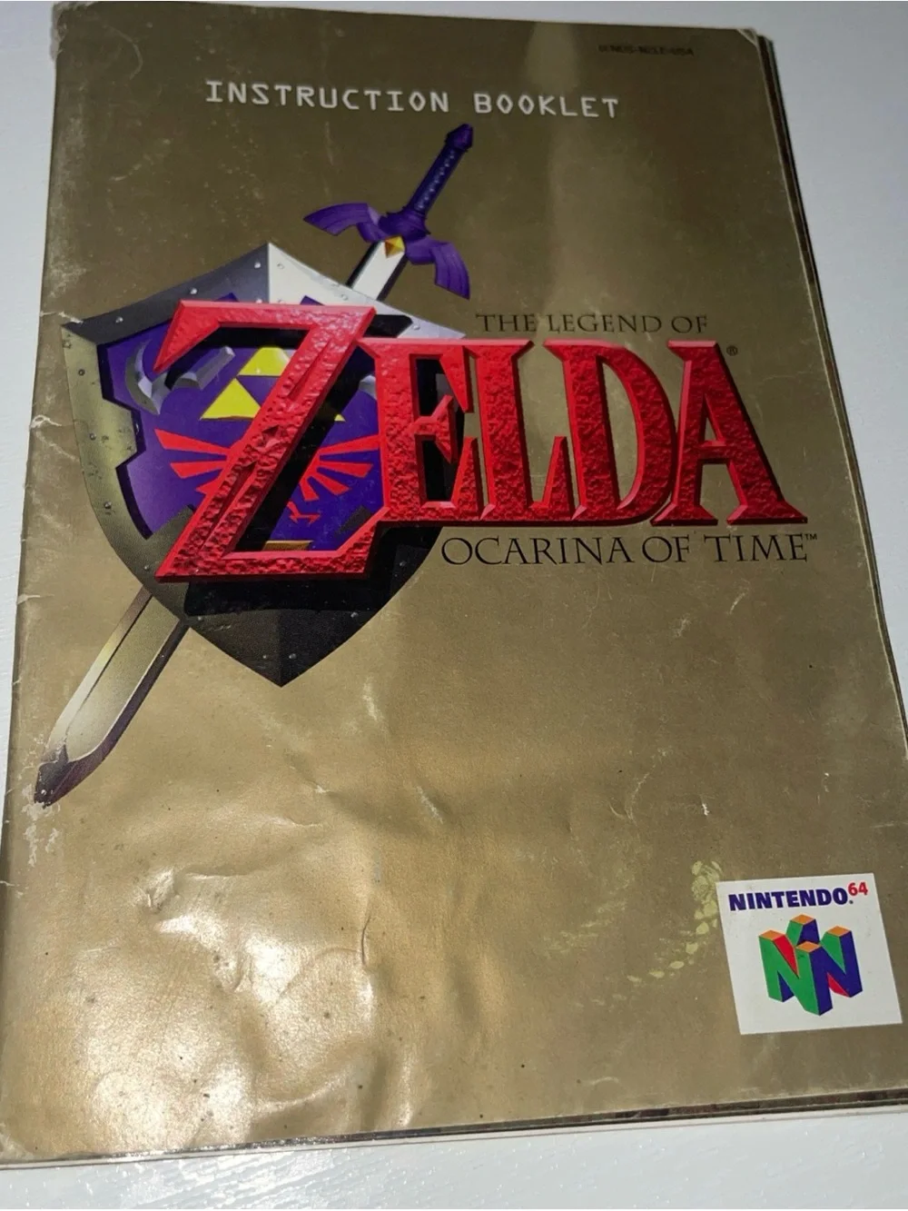 Nintendo Zelda Ocarina of Time Instruction Booklet - Gold, Red, Purple